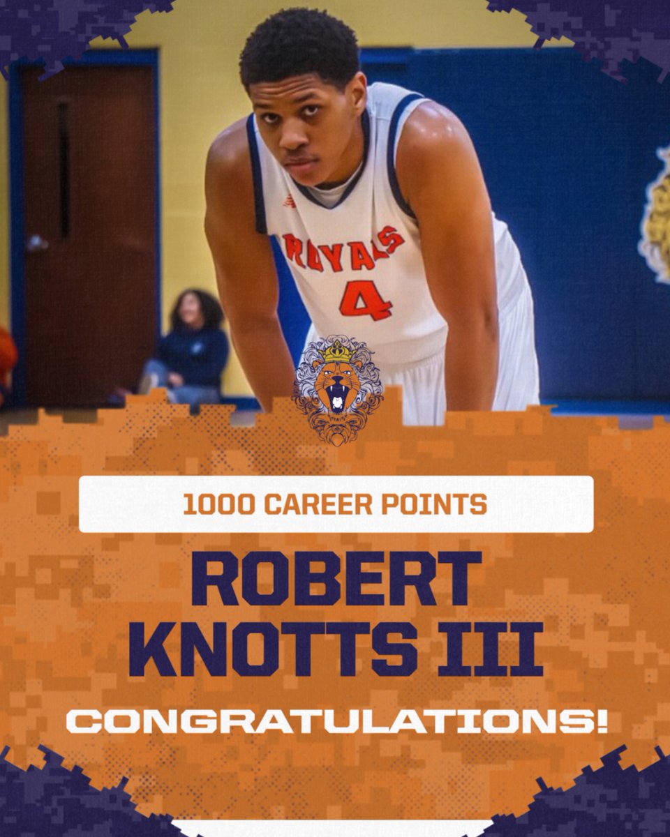 Congratulations to Robert "Robbie" Knotts III on being the first in school history to score 1000 career points!