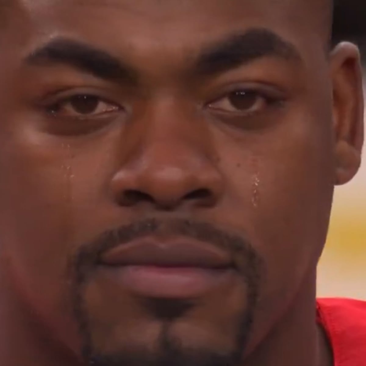 As soon as I saw this man get emotional adurring the anthem and the stealth bomber flew over i knew we had that shit locked down 😤