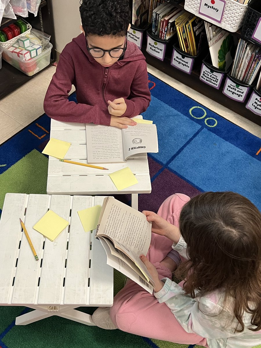 Students are engaged in historical fiction book clubs - annotating to help prepare for a book report when finished reading. Their enthusiasm for these book clubs is fun to see! 📖 #Schoaps3rd <a href="/ROEworld/">River Oaks IB World School</a>