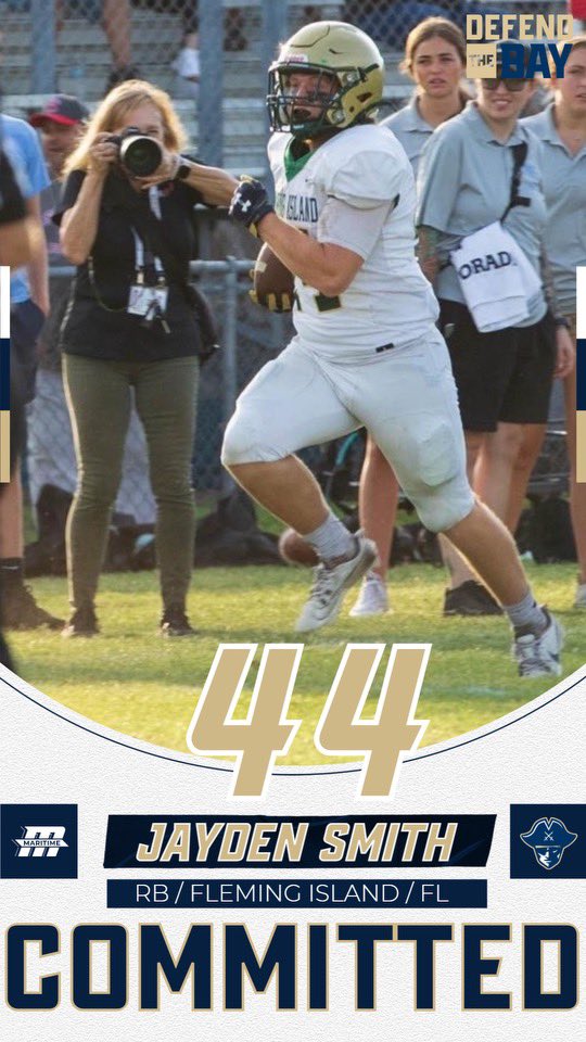 Jayden Smith (@jaydencsmith4) on Twitter photo I’m happy to announce that i’m committing to Massachusetts Maritime Academy!! I’m very thankful to my coaches, my friends, and my family for always believing in me and pushing me to be my best! <a href="/CoachSean1/">Sean Coultis</a> <a href="/cotero1976/">Chris Otero</a> <a href="/DChipoletti/">Derek Chipoletti</a> @GeoffWilson88 <a href="/CoachCameronMMA/">Jeremy Cameron</a> I’m happy to announce that i’m committing to Massachusetts Maritime Academy!! I’m very thankful to my coaches, my friends, and my family for always believing in me and pushing me to be my best! <a href="/CoachSean1/">Sean Coultis</a> <a href="/cotero1976/">Chris Otero</a> <a href="/DChipoletti/">Derek Chipoletti</a> @GeoffWilson88 <a href="/CoachCameronMMA/">Jeremy Cameron</a>