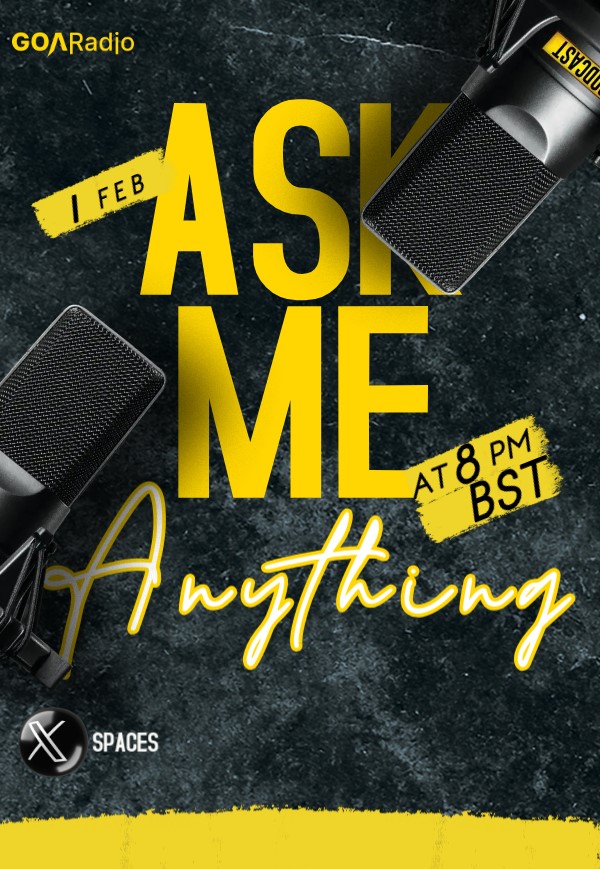GOARADIO_'s tweet photo. Gm gods! 🚀 As promised, we’re announcing the date for our AMA—Saturday, Feb 1st at 8 PM BST. 

This is your chance to hear about our new partnerships, meet the latest additions to our team and advisory board, and ask all your burning questions. Be there! ⚡️⚡️ https://t.co/0aONGSfvsr
