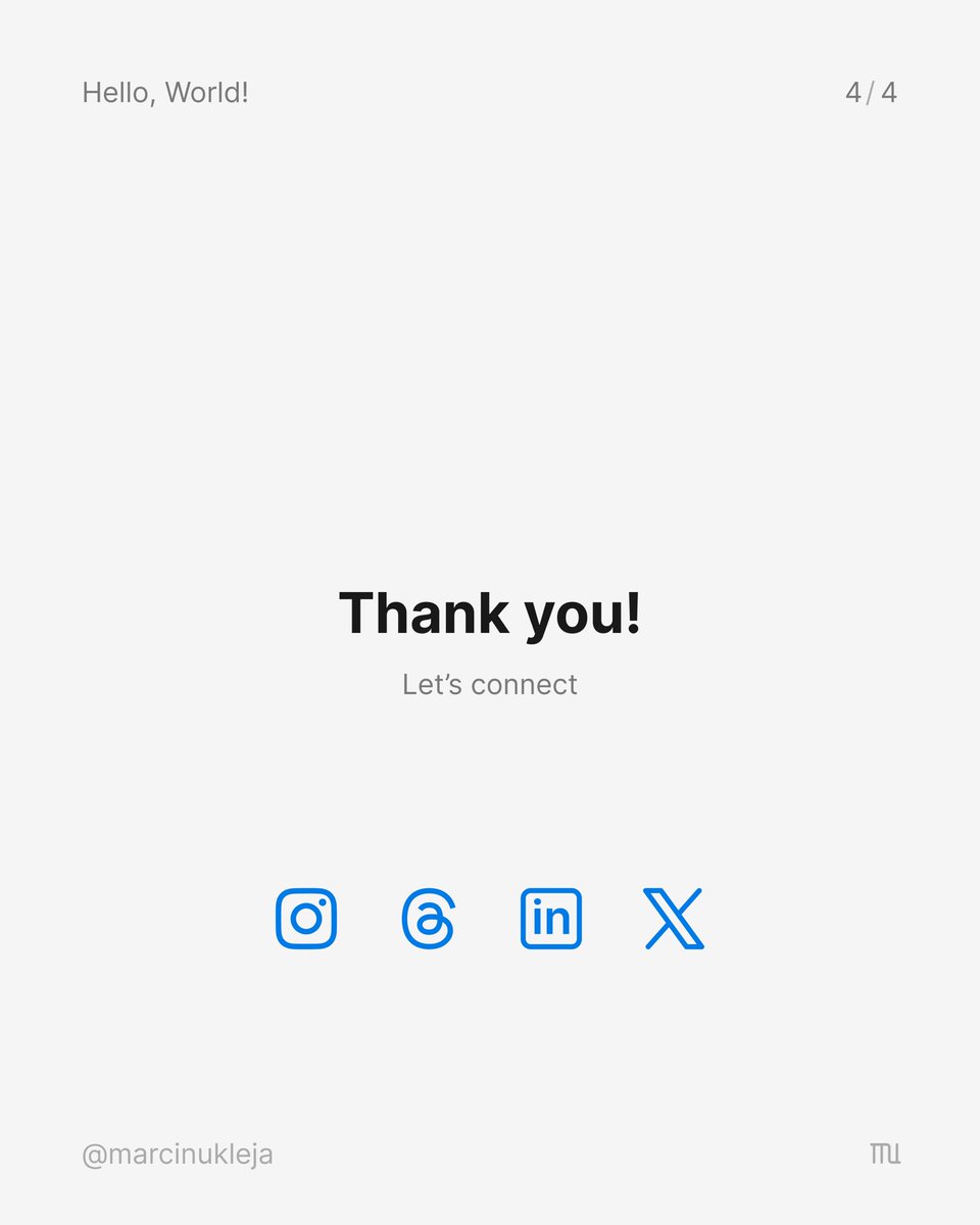 marcinukleja's tweet photo. 👋 Hello, World!

🤓 If we haven't met yet – I’m Marcin Ukleja. I’m a product designer, developer, educator, and consultant.

🐾 Soon, on my feed, you’ll find:
• Design insights
• Advanced tips
• @figma improvement ideas
• Plugin showcases
• And more…

🔗 Let’s connect! https://t.co/xb632EvDkC