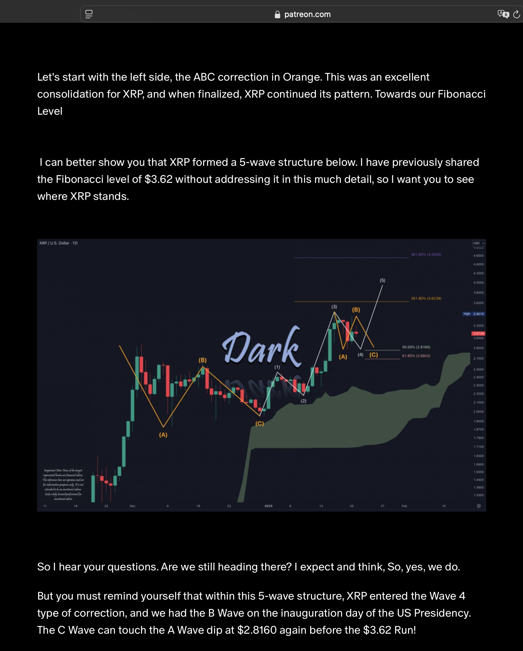 XRP price analysis