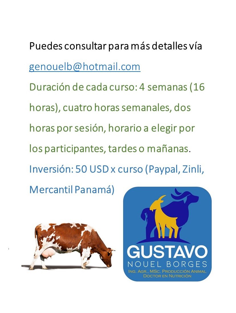 GustavoENouelB's tweet photo. Cursos en Línea Vía Telegram disponibles Ya #nutricionyalimentacion #vacas lecheras #cabraslecheras #bufalas https://t.co/0VrMWA0Tr3