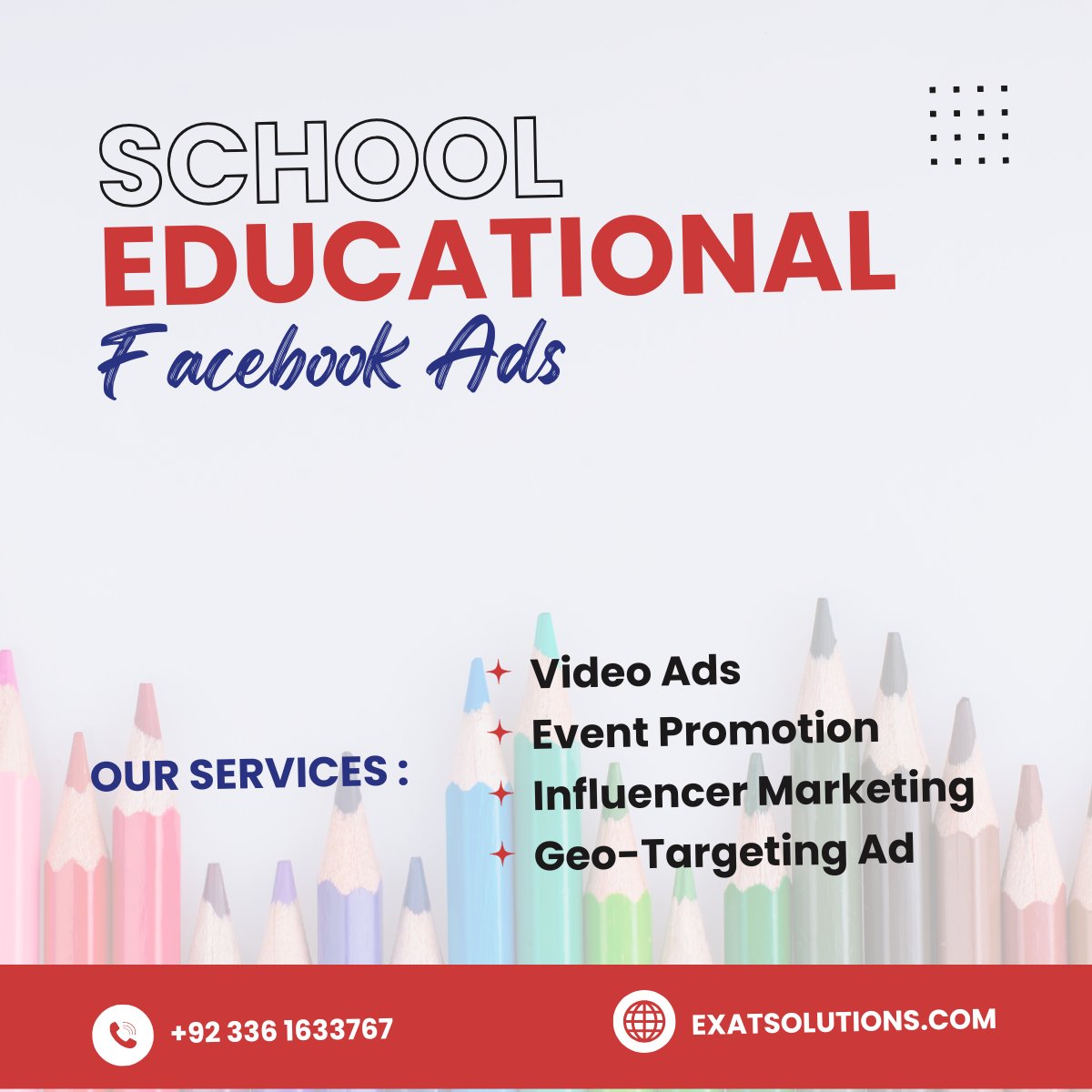 exatsolutions's tweet photo. Make Your School the Talk of the Town with Facebook Ads!

#SchoolMarketing 
#FacebookAds 
#CommunityEngagement 
#EducationPromotion 
#LocalAwareness https://t.co/rHVLvV8YGB