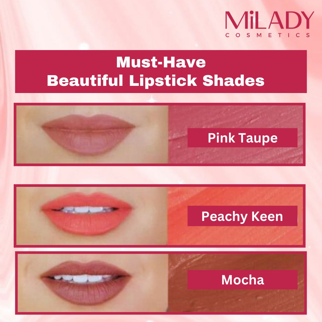 MiladyCosmetics's tweet photo. Must-Have Beautiful Lipstick Shades😍💯💄
.
Share these beautiful shades with your besties❤️✨️
.
#lipstickshade #lipcolor #lipstick #makeup #milady #beauty https://t.co/QTth0eoLRc