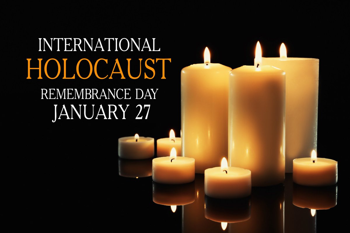 As we mark #HolocaustRemembranceDay, we remember all the victims of those unspeakable horrors🕯️

There can be no room for hate &amp; any form of discrimination.

Lest we forget.