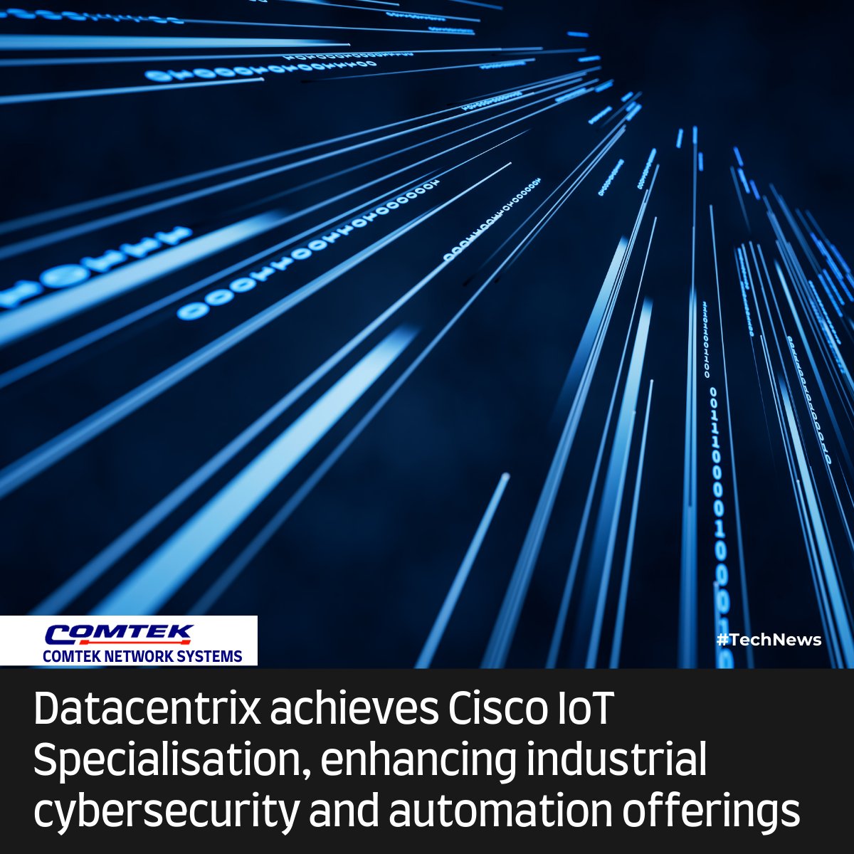 ComtekUK's tweet image. #TechNews: Leading hybrid ICT systems integrator and managed services provider, Datacentrix, proudly announces its achievement of the Cisco Internet of Things (IoT) Specialisation.

Read: engineeringnews.co.za/article/datace…

#Datacentrix #Cisco #telecom #business #digital