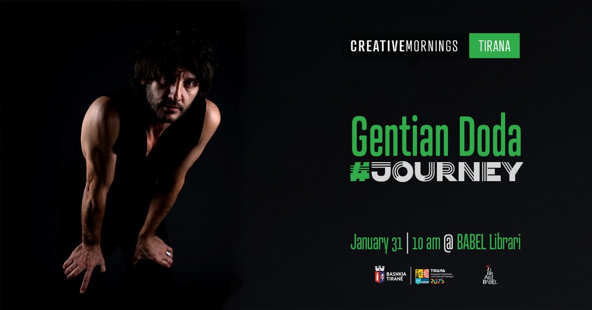 Talking about JOURNEY with Gentian Doda <a href="/LibrariBabel/">Librari Babel</a> January's theme of <a href="/creativemorning/">CreativeMornings</a> Thanks to <a href="/BashkiaTirane/">Bashkia Tiranë</a>
