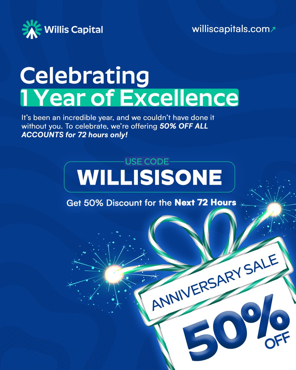 🎉Celebrating Our 1-Year Anniversary with 50% Off All Accounts! 🎉

It's been over a year since we started, and in that time, there has never been a payout denial. Yes, guys, just as we promised, we are here to solve traders' challenges. We are the solution to the prop industry.