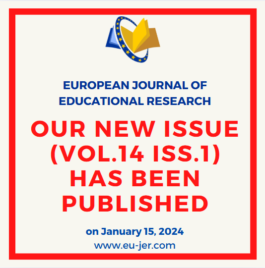 eu_jer's tweet photo. We are pleased to announce that our latest issue (Vol.14 Iss.1) of the European Journal of Educational Research (EU-JER) has been published (see https://t.co/bX4Gc7HoP9).
#journal #educationalscience #scopus #article #educationalresearch #peerreviewed #submission #phd #academic https://t.co/wpp1EkYsaw
