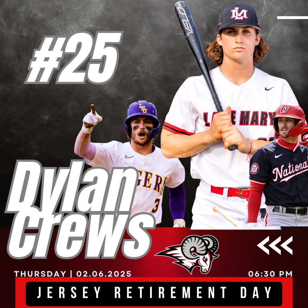 LakeMaryRamsBaseball (@lmrams_baseball) on Twitter photo Dylan Crews number retirement! #25 #Rams <a href="/__dc4__/">Dylan Crews</a> <a href="/lmhsboosters/">Lake Mary Athletic Boosters</a> <a href="/LMHSRams/">LakeMaryHighSchool</a> Dylan Crews number retirement! #25 #Rams <a href="/__dc4__/">Dylan Crews</a> <a href="/lmhsboosters/">Lake Mary Athletic Boosters</a> <a href="/LMHSRams/">LakeMaryHighSchool</a>