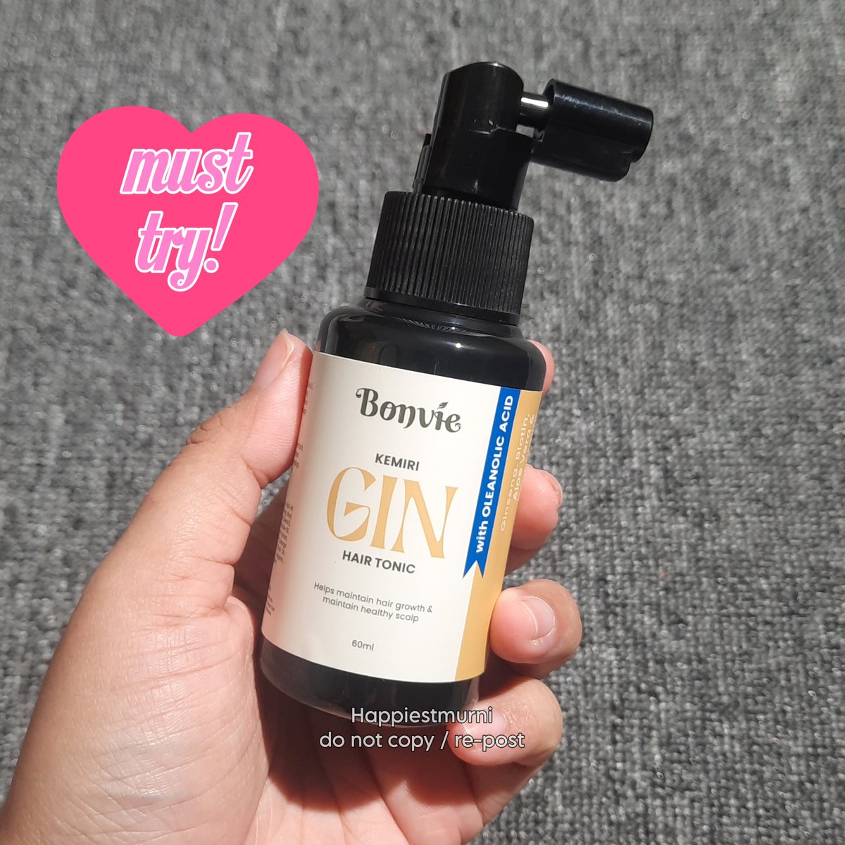Happiestmurni's tweet photo. Beberapa alasan kenapa kamu wajib cobain Bonvie Gin Tonic, terutama buat yg punya masalah rambut rontok boleh save thread ini✨