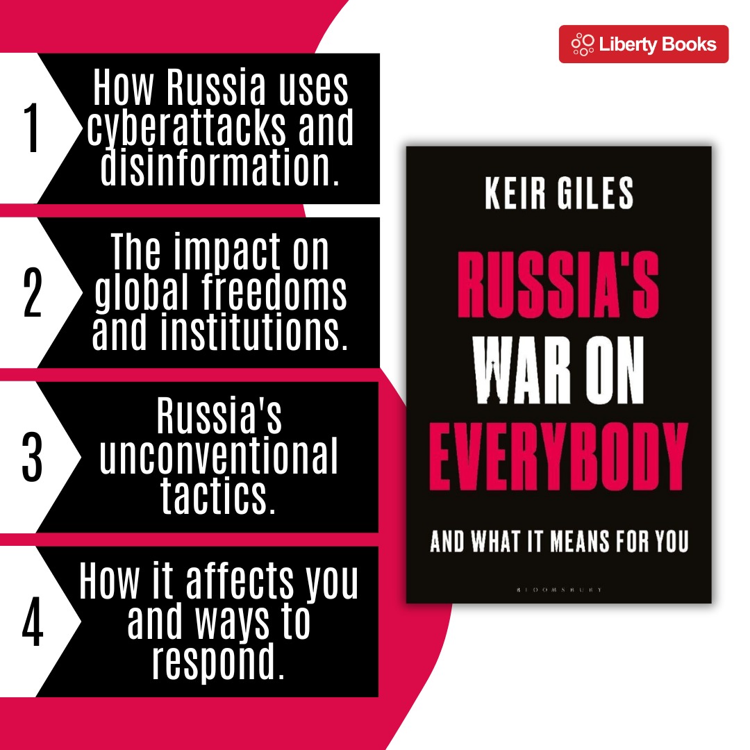 LibertyBooks_'s tweet image. You may not be interested in Russia. But Russia is interested in you.

@KeirGiles reveals how their tactics reach far beyond borders, impacting us all in ways we can’t ignore. A must-read for today’s world.🌍📖

👉 libertybooks.com/russias-war-on…

#Nonfiction #GlobalIssues #LibertyBooks