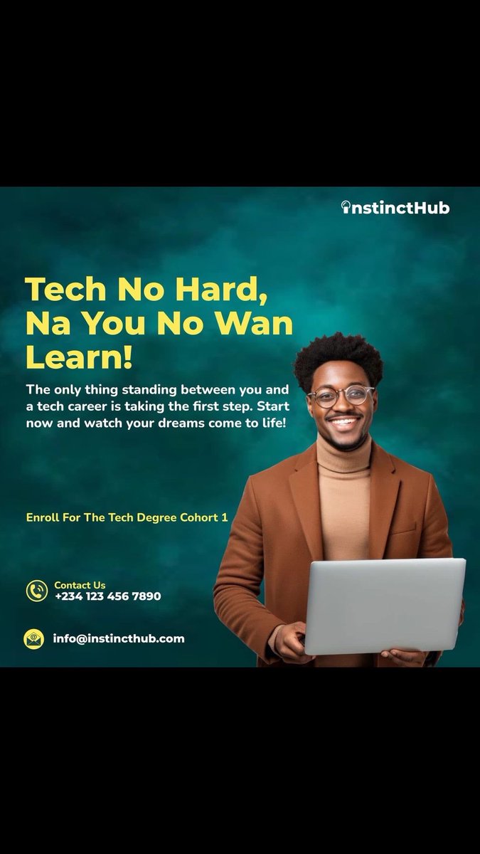 InstinctHub's tweet image. The only thing standing between you and a tech career is taking the first step. Start now and watch your dreams come to life! 🚀
  👉 Enroll for the Tech Degree Cohort 1 today
📞 Call:  08162880409
.
.
.
.
#InstinctHubTracks #LearnAtInstinctHub #InstinctHubCohort2025 #Upskill