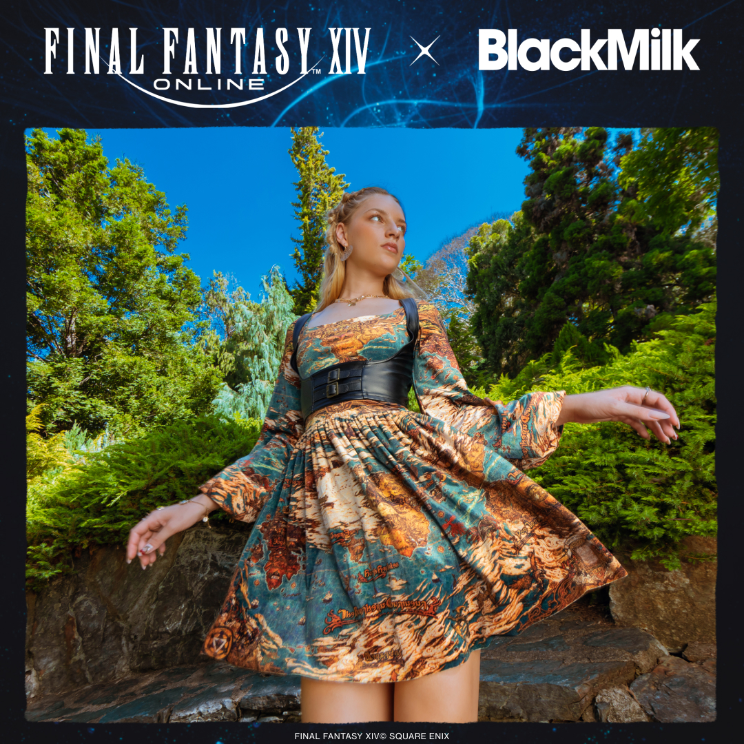 FF_XIV_FR's tweet photo. Préparez votre prochain mirage (dans la vraie vie) avec cette nouvelle collaboration entre #FFXIV et #BlackMilkClothing ! 👚✨ https://t.co/rCSR6JlEvf

La collection arrive le 3 février à 22h avec des motifs uniques, dont la carte du monde ou encore une armée de pampas ! 🌵💨 https://t.co/cbCaP1oaoE