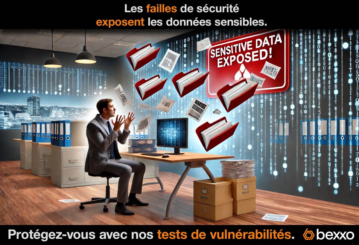 bexxoch's tweet photo. 🔒 Les failles de sécurité exposent vos données sensibles.

🚨 Ne laissez pas ces vulnérabilités sans réponse. Nos tests de vulnérabilités identifient les failles avant que les cybercriminels ne puissent en profiter, renforçant ainsi votre défense.

👉 Protégez-vous  !

#Bexxo https://t.co/vXj85jRdS3
