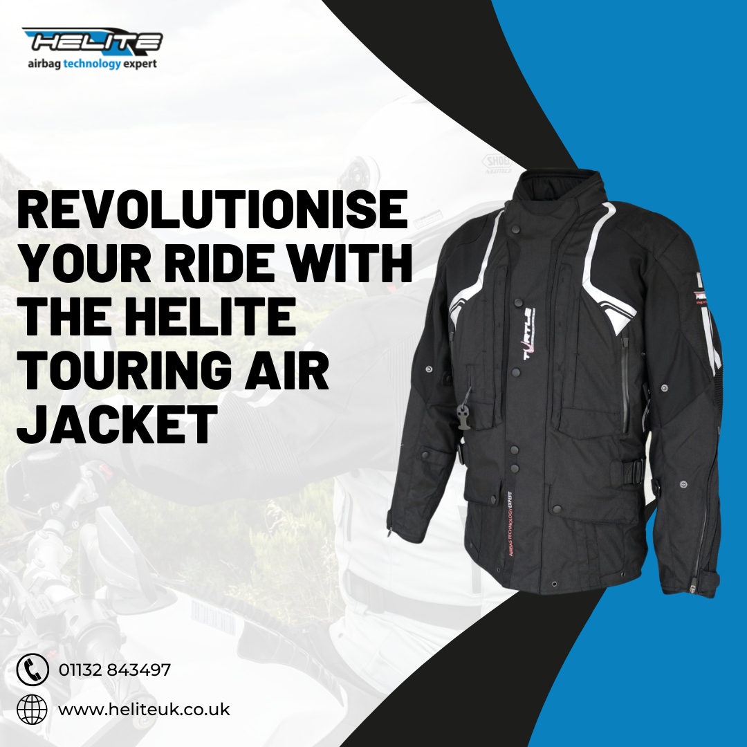 AIRVEST's tweet photo. Hit the road with confidence and style in the Helite Touring Air Jacket! Designed for all seasons, this motorcycle jacket doesn’t just look good—it’s packed with safety features like revolutionary integrated Turtle Technology and retro-reflective panels for maximum visibility. https://t.co/keK5DxV1Kl