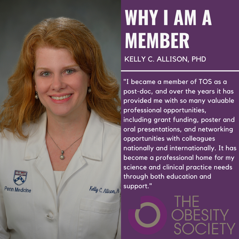 ObesitySociety's tweet photo. Why should you be a member of TOS? Read #WhyIAmAMemberMonday Kelly Allison, PhD post to learn why. #TOSMembers. Join or renew your membership today! https://t.co/EpH2cjZDKa https://t.co/um8QbB91Qv