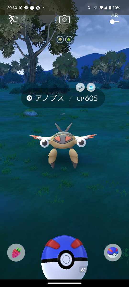 今日は帰宅途中のおさんぽおこうで色違いアノプスが来てくれましたーヽ(=´▽`=)ﾉ✨️