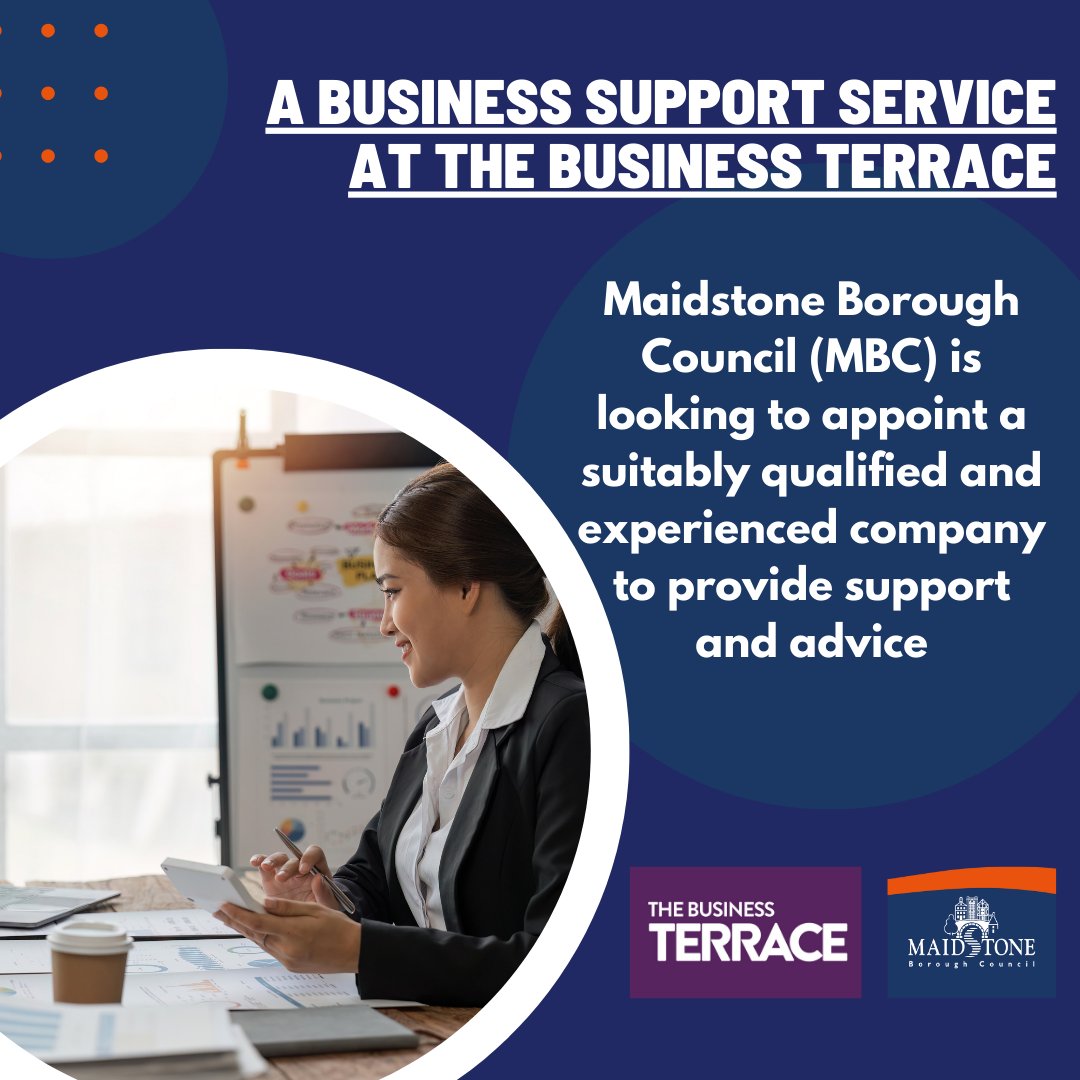 Contract Opportunity

Maidstone Borough Council (MBC) is looking to appoint a suitably qualified and experienced company to provide business advice. 

 📆 Deadline: 12:00pm Tuesday 11th February 2025

Register your interest today: procontract.due-north.com/Advert?advertI…