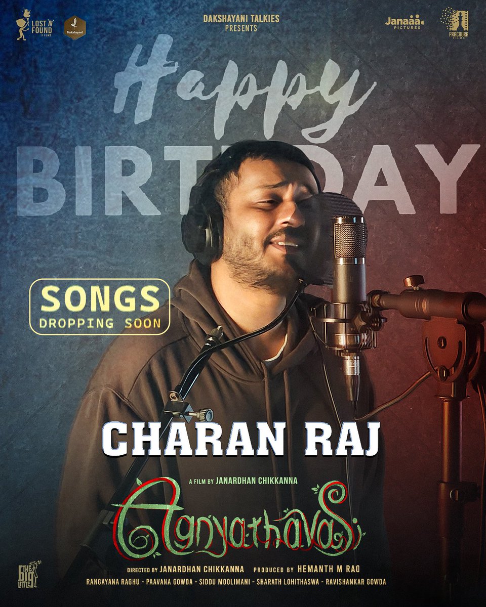 LostNFoundFilms's tweet photo. Here's to the man who enthrals the world with melodies, @charanraj27185 🎶 Wishing you a very Happy Birthday!!
#AGV #Agnyathavasi https://t.co/3pHVby28Nx