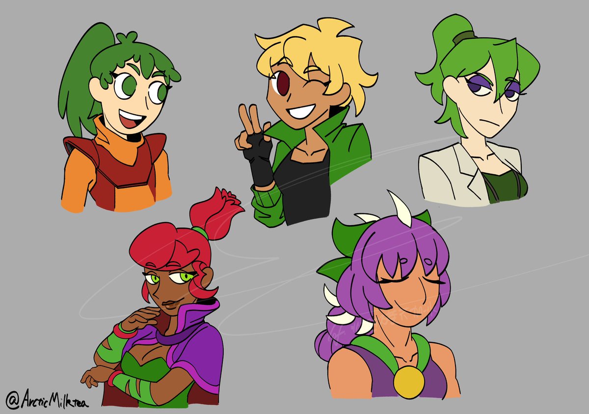 ArcticMilktea's tweet image. #pvzh #pvz 
All the plant heroes