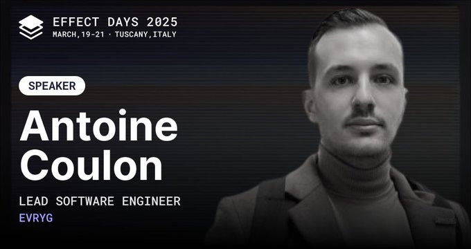 Effect Days speaker banner for Antoine Coulon