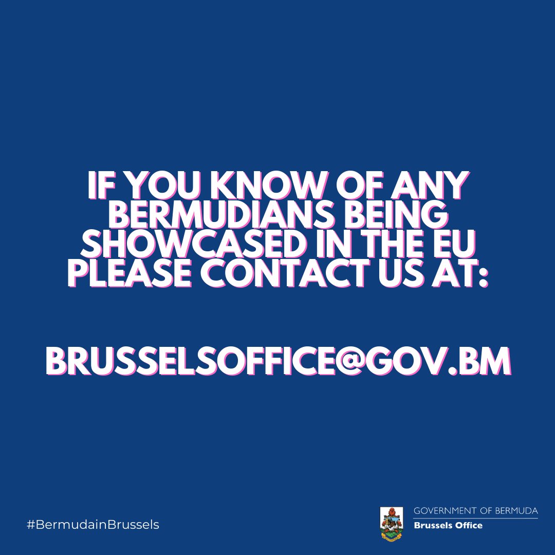 BDABXLOffice's tweet photo. Today we’re launching our new campaign spotlighting the incredible Bermudian talent making waves in the EU! From captivating artwork to awe-inspiring performances, this is a celebration of our island’s creativity and global reach. 🌟

#bermudainbrussels https://t.co/Cpnp36nHJh
