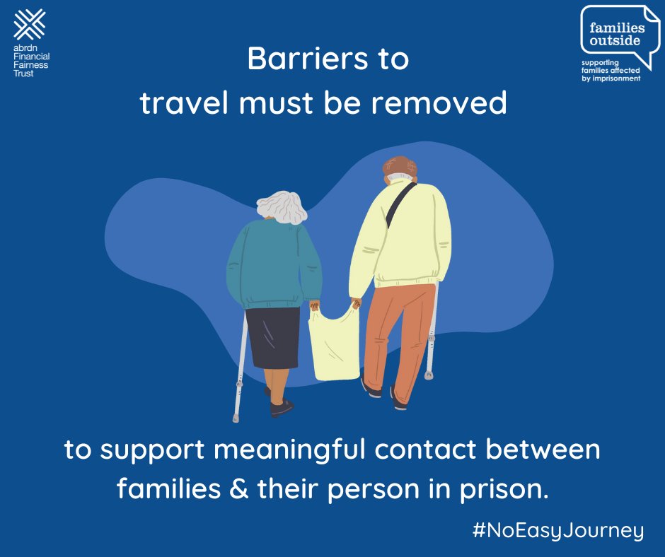 📢 Today we launch our #NoEasyJourney travel campaign. There is #NoEasyJourney for families visiting people in prison across Scotland and this campaign highlights the challenges they face. How can you help raise awareness? Visit our webpage to find out  👉 ow.ly/viYg50UMtp3