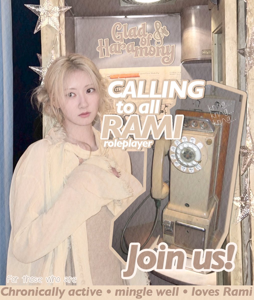 ㅤ
Okay, listen, everyone! We are inviting all 𝖱͟𝖺͟𝗆͟𝗂 rps to join us for our delightful fun world of 𝗥𝗮𝗺𝗶𝗼𝗻𝘆. If you spotted one or better, one of ‘em, don’t hesitate to leave a trace! We’re also sending a friendship offer for lots of SQ/OA to be friends with! 🤎
ㅤ