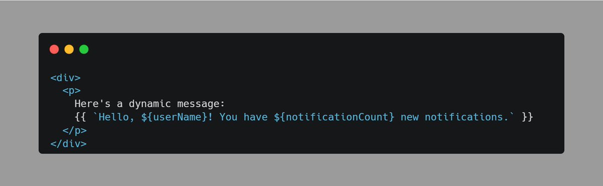 #Angular ahora permitirá literales de plantilla en interpolaciones de plantilla  Un cambio pequeño, pero bastante impactante