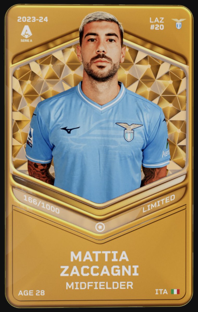 🔥GIVEAWAY TIME🎁

We are giving out #Zaccagni 23/24, one of the best midfielder of the league🇮🇹
To partecipate:
💛Like
👤Follow
♻️Retweet

🗓️Deadline: Friday 31th 

#SorareGiveaway #Sorare