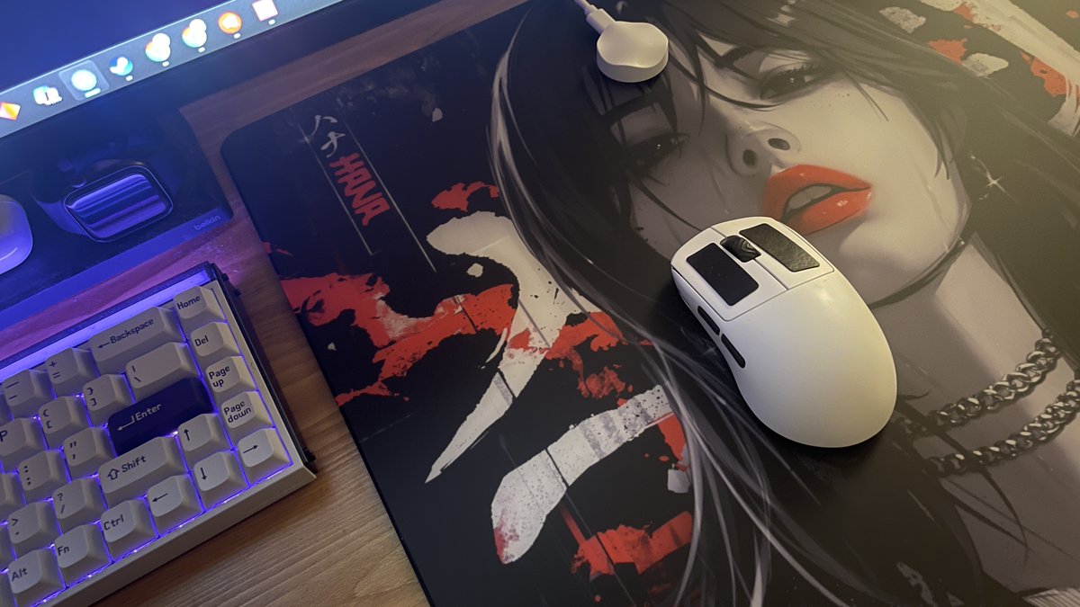 リリィついにガラスマウスパッドデビューしたﾉﾀﾞ！👏
ふもコレ様で念願のGLSSWRKS Hanaを購入！✨

テクスチャが滑らかｽﾝｷﾞ。デザインもクールなﾉﾀﾞ！

ふもコレ公式サイトで発売中だから気になる人はチェックするんﾀﾞｿﾞ！👇
fumo-collection.com/collections/gl…

#ゲーミングデバイス