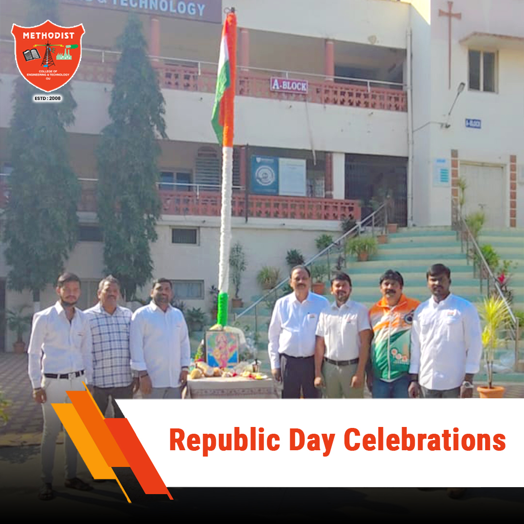 MCETHyderabad's tweet photo. ๐ฎ๐ณ #RepublicDay #Celebrations at #MCET๐ฎ๐ณ
#MethodistCollege of Engineering & Technology proudly celebrated the spirit of the #76thRepublicDay with great enthusiasm & #Patriotism.
#MCETCelebrations #ProudToBeIndian #JaiHind #Patriotism #FlagHoisting #DancePerformances #Patriotic https://t.co/aJJFTO0ofr