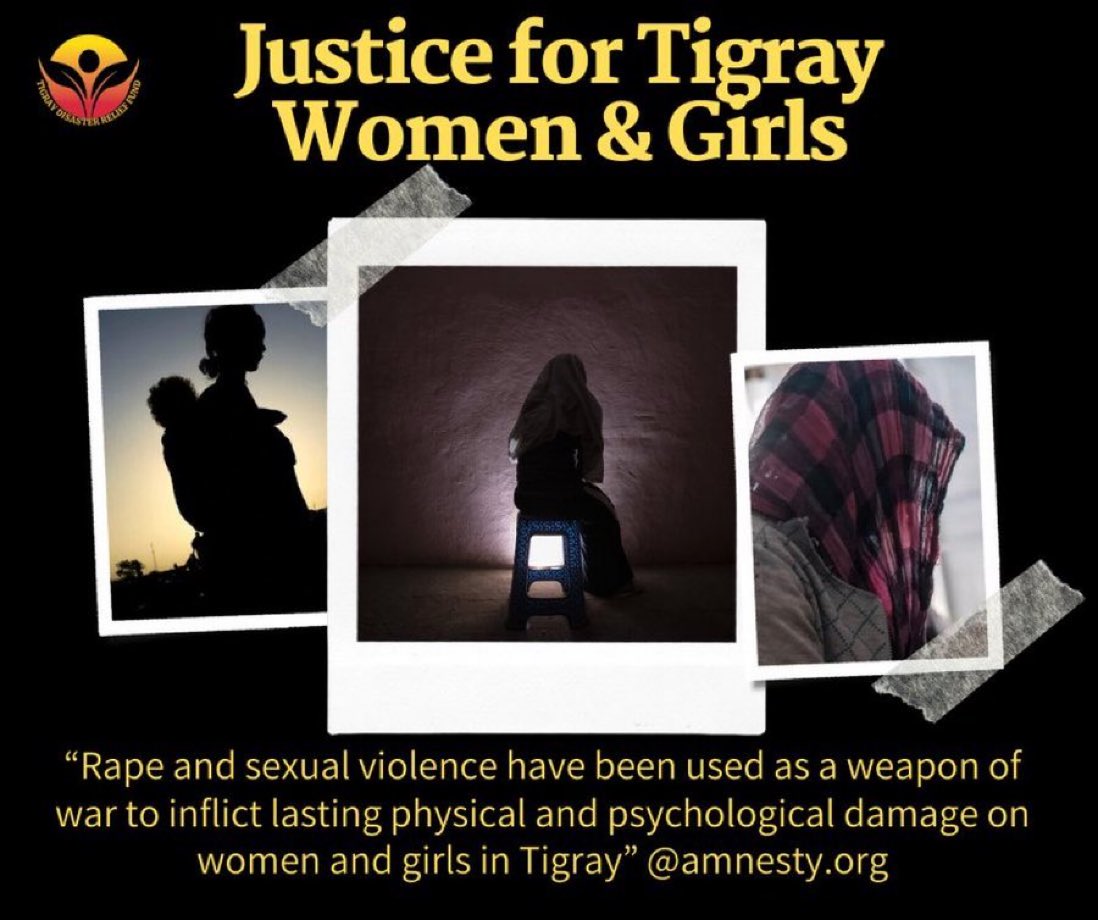 The long-term consequences sexual violence against #Tigray girls and women are equally severe, with many survivors facing physical disabilities, infertility, and complications from unsafe abortions.
#Justice4Tigraygirlsandwomen's
<a href="/endrapeinwar/">UN Against Sexual Violence in Conflict</a>
<a href="/hrw/">Human Rights Watch</a> <a href="/UN/">United Nations</a> <a href="/amnesty/">Amnesty International</a>  <a href="/GalHeylu28813/">meri👸💜</a>
