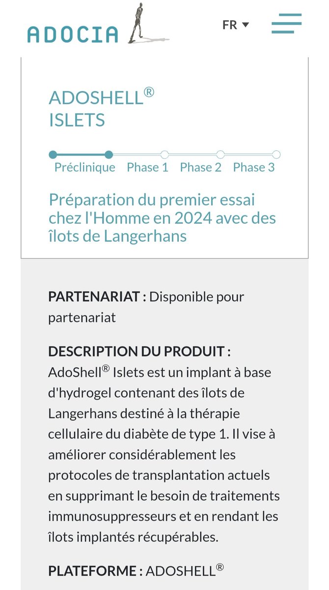 TitiValk's tweet photo. 4. https://t.co/QKT2sX4ahs #adoshell by #ADOCIA $ADOC la page n est pas à jour... le premier essai sur l homme sera planifié début 2025, quid sur le partenaire 🤔 A Demain, ou à ce soir 18h ? https://t.co/Q2Uzax51iz