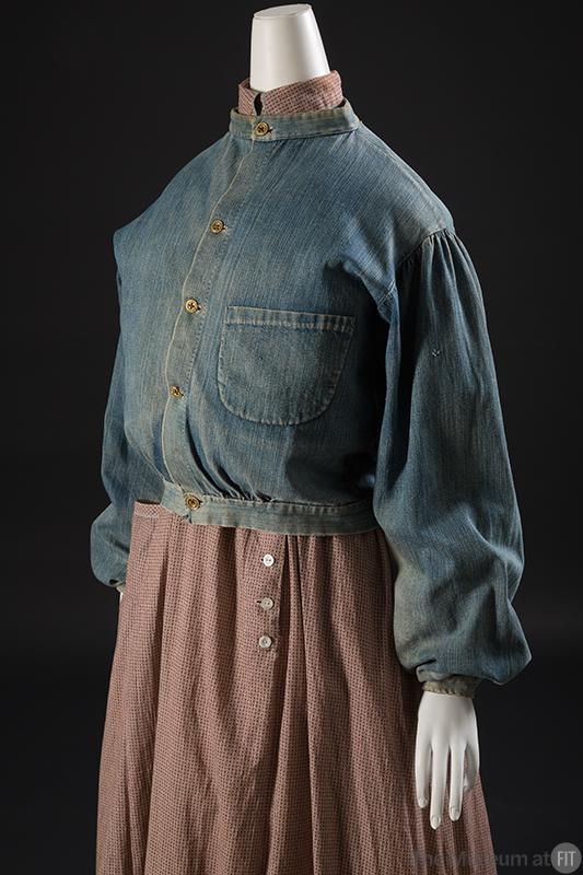 wikivictorian's tweet image. Denim jacket, 1850. United States. Museum at FIT