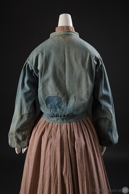 wikivictorian's tweet image. Denim jacket, 1850. United States. Museum at FIT