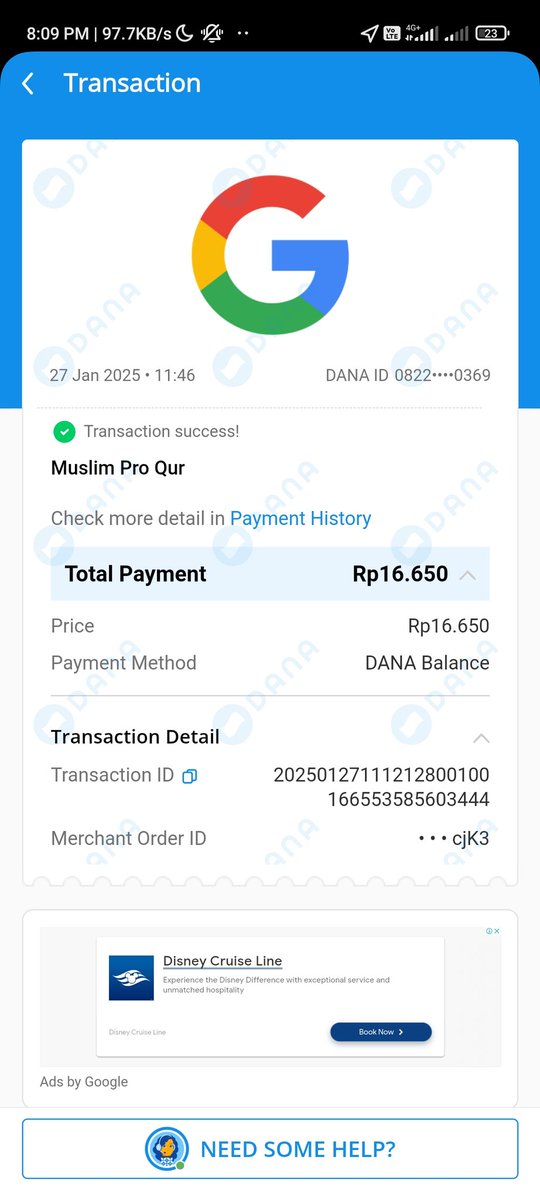 yourscaffeine's tweet photo. @MuslimPro halo, saya tadi beli paket ini , uang sudah tepotong tetapi akun muslim pro saya belum premium,apakah  bisa dibantu? Terima kasih https://t.co/FwVEv5gGBq