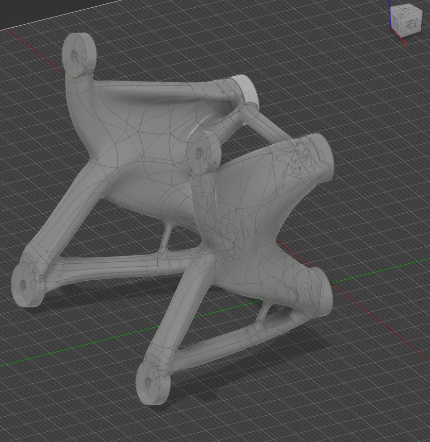 112358tm's tweet photo. Fusion360のジェネレーティブデザインという機能に最近気づいたので使ってみた。保持してほしい領域と必要な強度を設定して待つだけでモデルが生成される。自力では到達できないハイパフォーマンス（低質量で高強度）なモデルが得られる。何より見た目がかっこいい。うちの学生は無料なのでぜひ https://t.co/cDl7EmXund