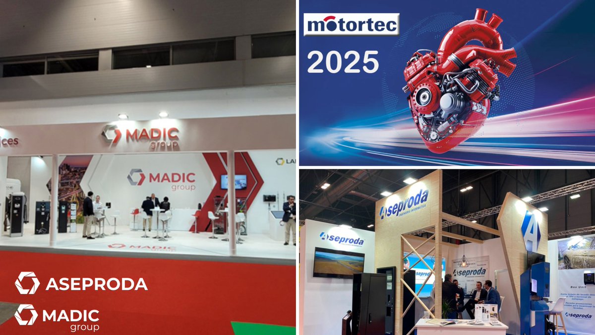 Estaremos presentes en <a href="/Motortecferia/">MOTORTEC</a> en el Pabellón 8, Stand 8C03 integrada en el stand de <a href="/GroupMadic/">MADIC group</a>, del 23 a 26 de abril.
aseproda.com/en_GB/blog/not…
#estacionesdeservicio #solucionesinformaticas #postventa