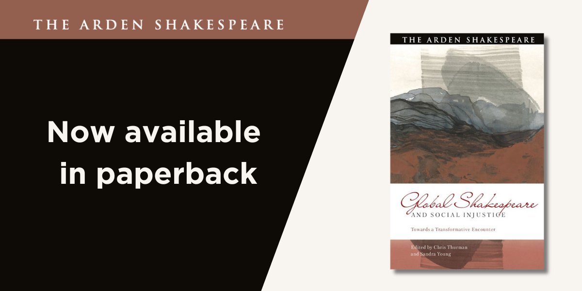 Now available in paperback:

'Global Shakespeare and Social Injustice' edited by <a href="/ChrisThurmanZA/">Chris Thurman</a> &amp; Sandra Young probes the relationship between Shakespeare studies and intractable forms of social injustice that infuse cultural, political &amp; economic life.

bloomsbury.com/global-shakesp…