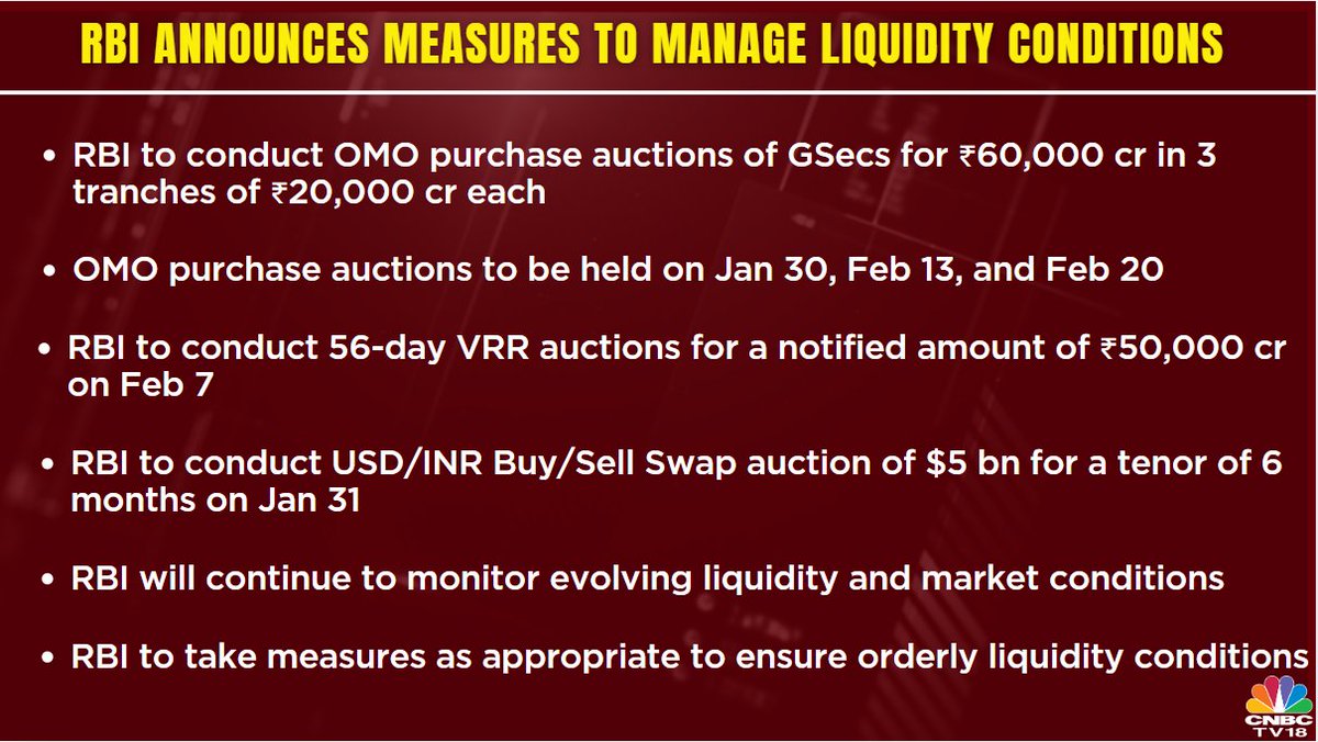 Bankers I spoke to in Davos sounded an alarm over tight liquidity, the  worst liquidity deficit in a decade. RBI announces fresh measures today  @CNBCTV18Live @CNBCTV18News @_ritusingh @kothariabhishek #RBI #Banks