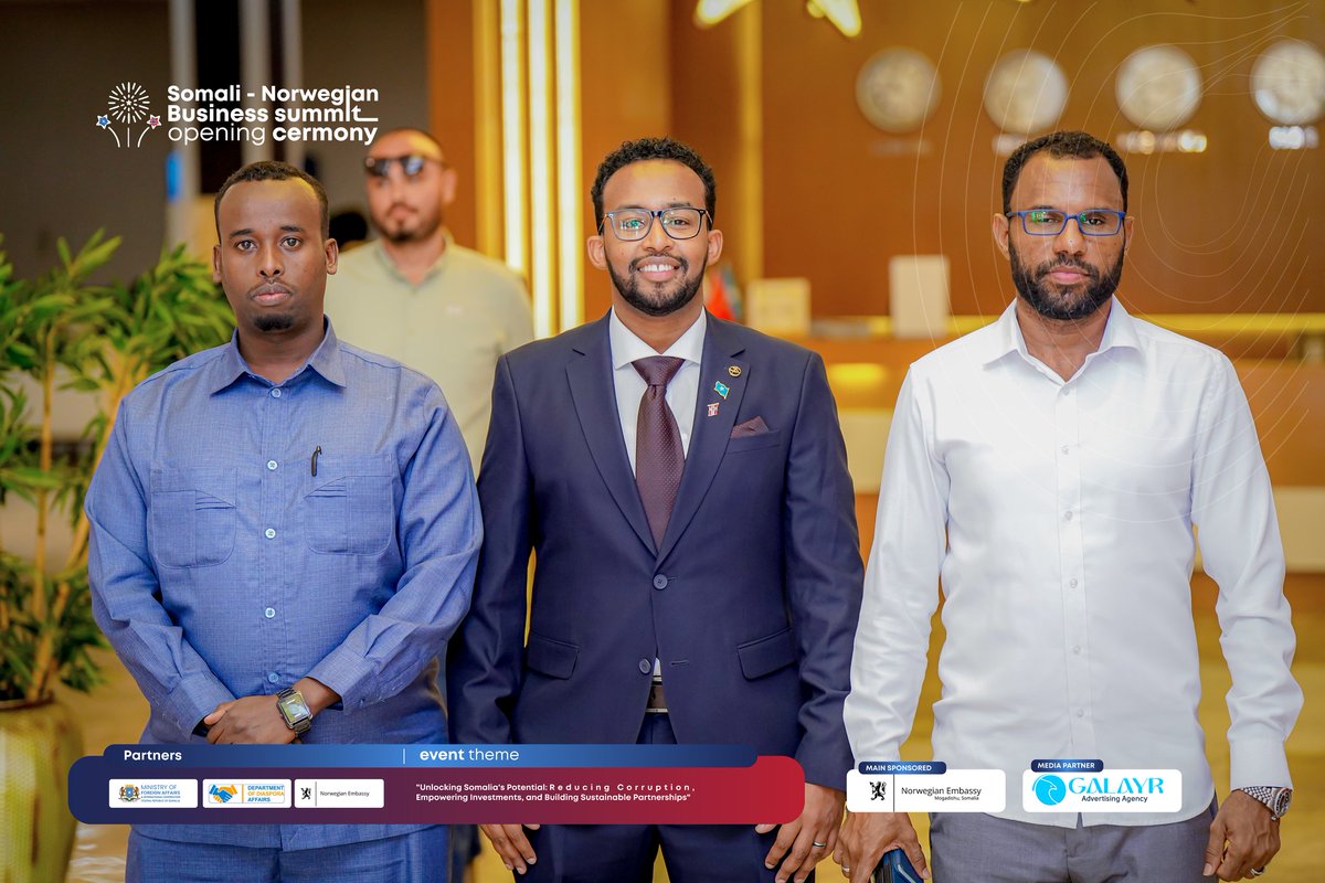 Snchamber1's tweet photo. Sawiro qeybtii ugu danbeysay Bandhigga Ganacsigga Somali Norwegian Chamber. Let’s build bridges, break barriers, and shape the future of Somalia’s economy! 📷 https://t.co/QT3oYY7Wm5