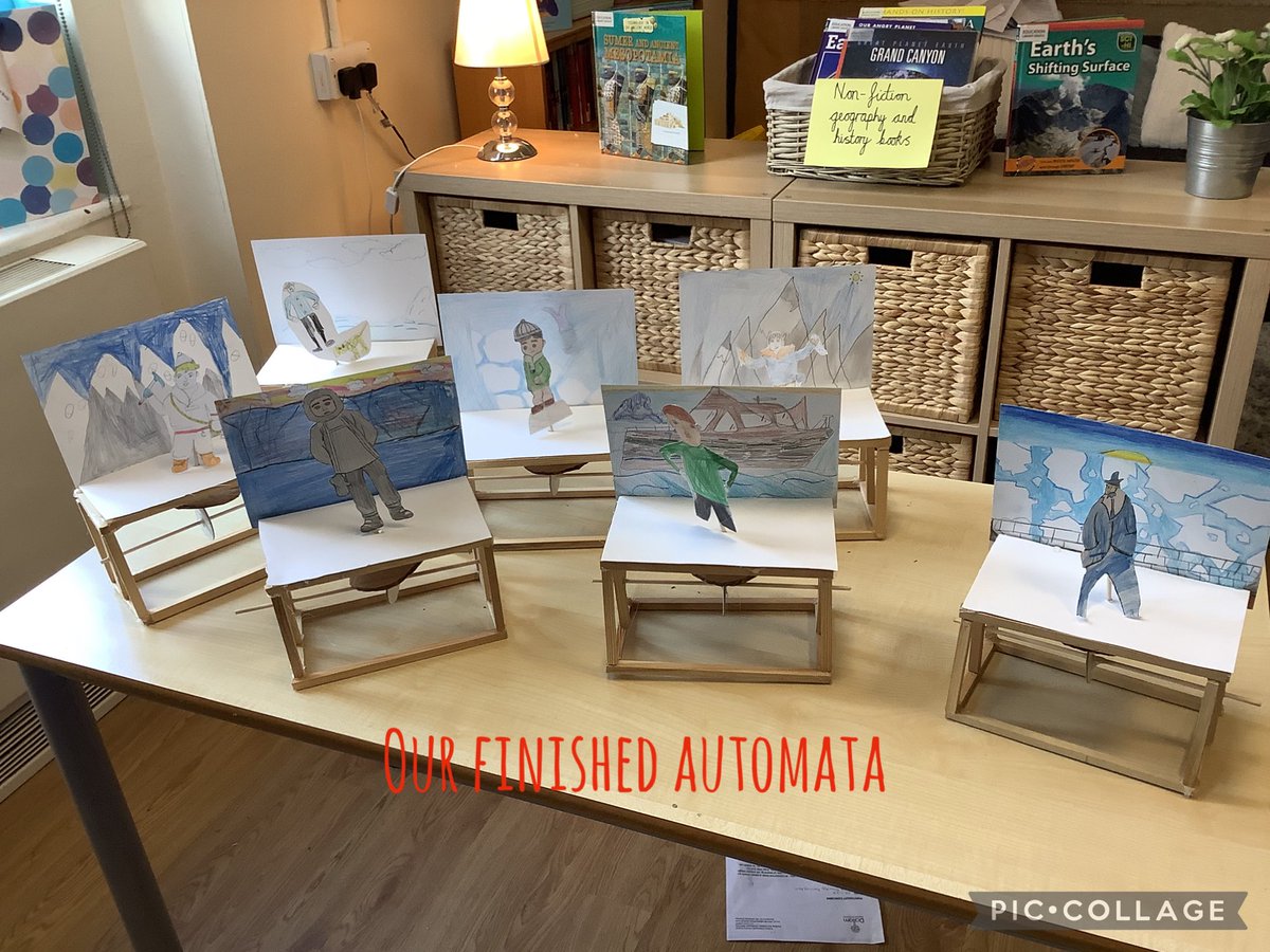 OakDallamCPS's tweet photo. We had a DT morning during which we made automata. The skills we used were teamwork, accurately measuring, sawing, using a glue gun and drilling. https://t.co/Ce2oi782Xr