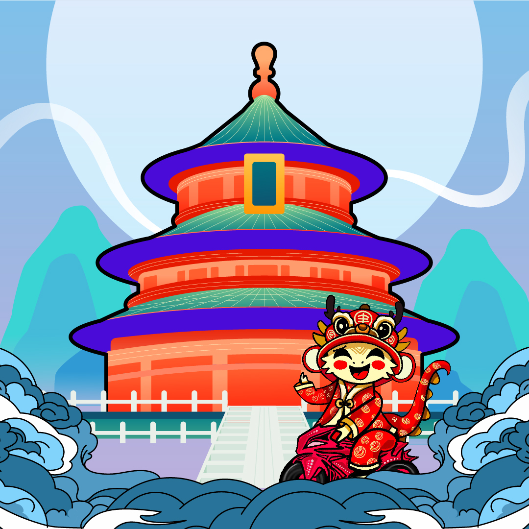 After the Great Wall, we’ve arrived at the majestic Temple of Heaven in Beijing - China 🛕