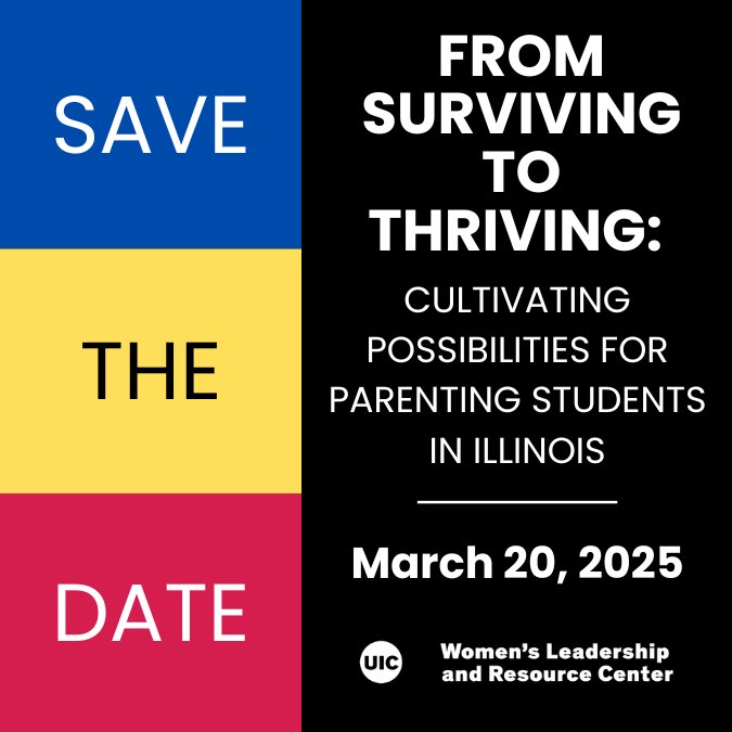 🗓️Mar 20, 9AM-1PM CST (Student Services Bldg) - From Surviving to Thriving: Cultivating Possibilities for Parenting Students in Illinois

Info: wlrc.uic.edu/events/student…