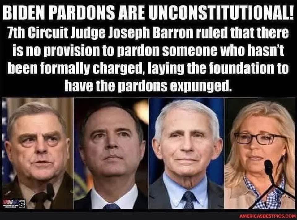 If Joe has cognitive issues, he has no reasoning to make a decision about pardoning people who have committed political crimes against their political opponents! They all 👇 belong in prison!