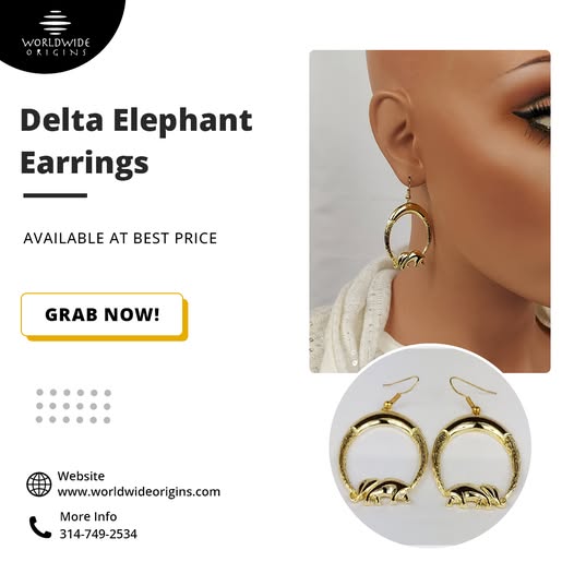 WorldwideOrigi1's tweet photo. ✨ Elevate your style with Delta Elephant Earrings! 🐘 Perfect for any occasion—grab yours now! ❤️ 

Shop Now👉 
https://t.co/2Uqz31Awig

#WorldwideOrigins #DeltaElephantEarrings https://t.co/6M9p6kLtga